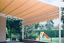 Tenda a guide autoportante con telo mobile Toledo